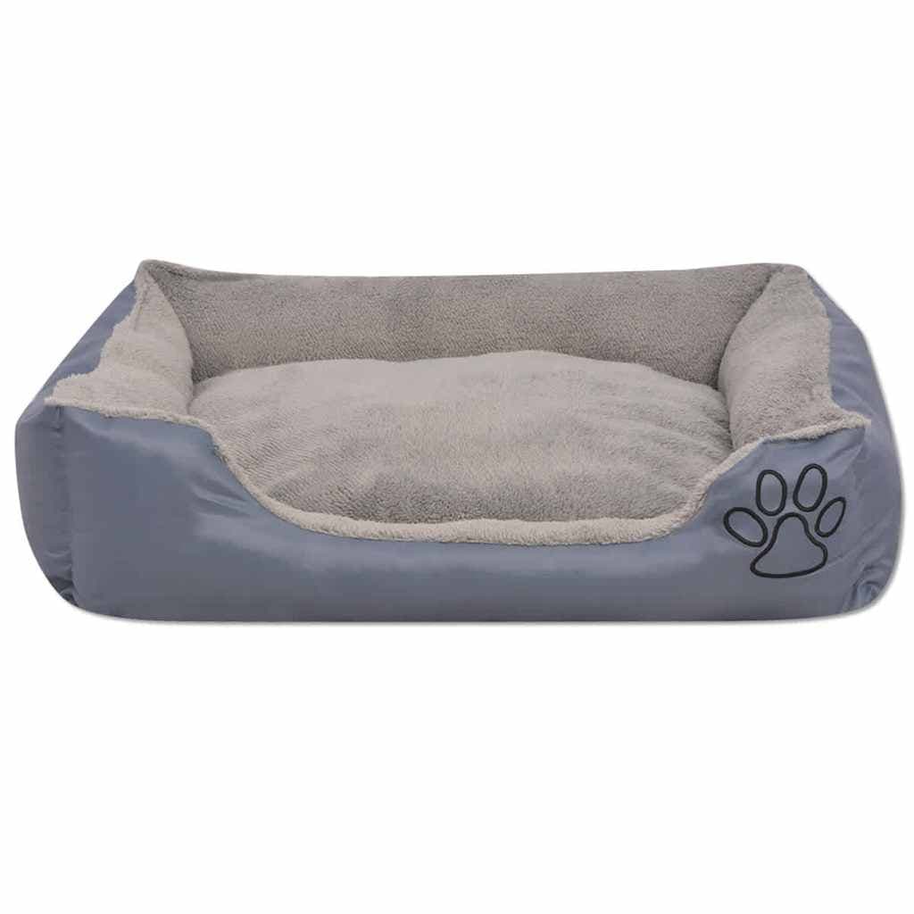 Cuccia per Cani con Cuscino Imbottito Taglia XL Grigio — miniatura 2 di 3