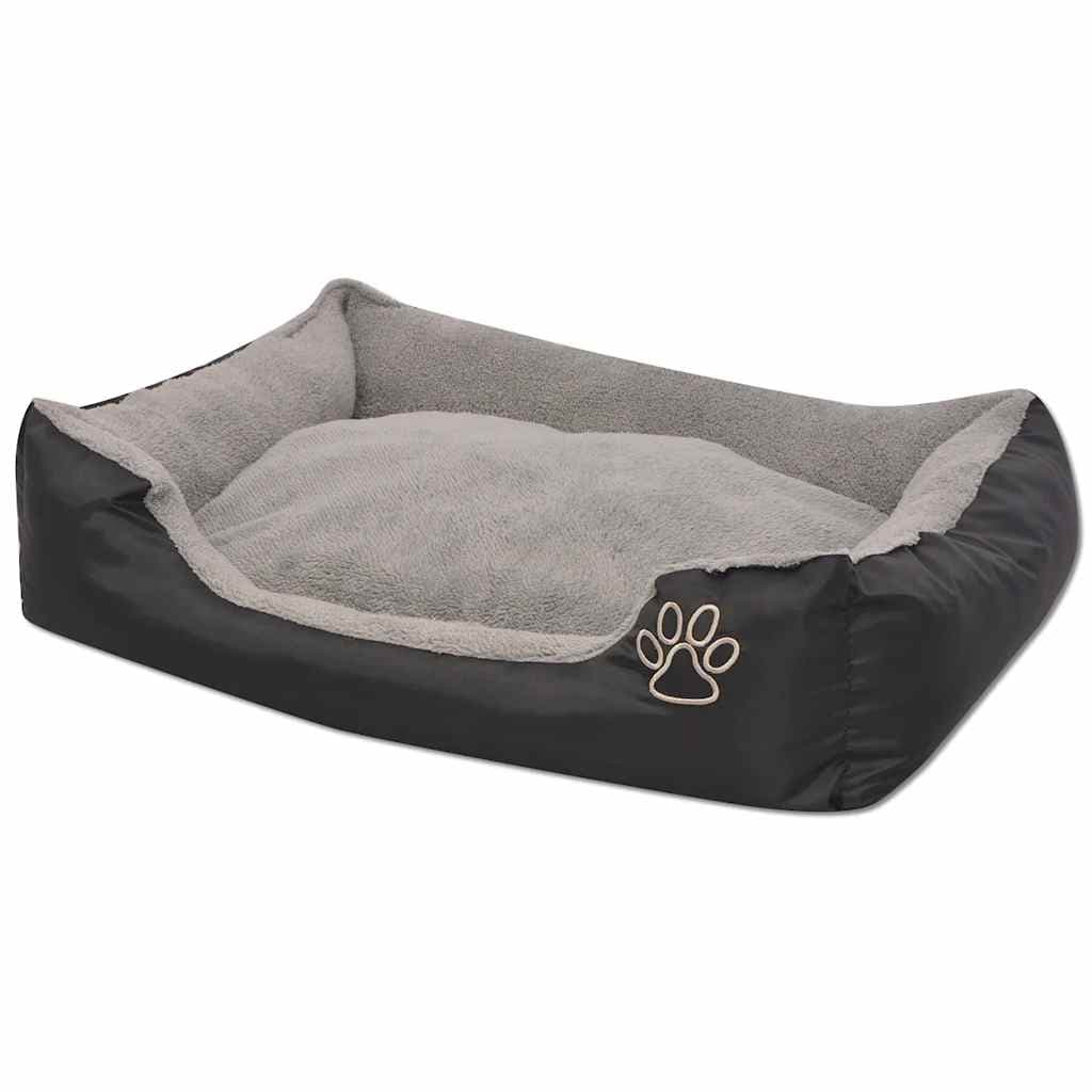 Cuccia per Cani con Cuscino Imbottito Taglia XL Nero — miniatura 1 di 3