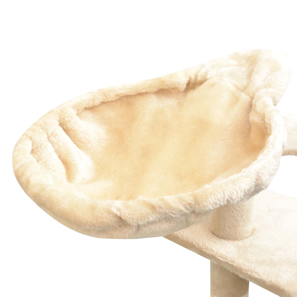 Albero per Gatti con Tiragraffi Sisal 150 cm Beige — miniatura 3 di 3