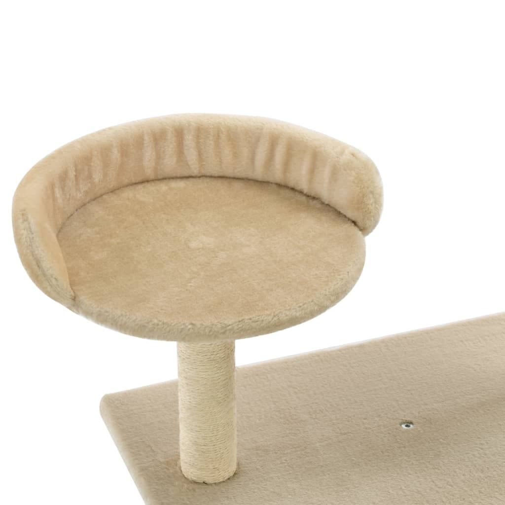 Albero per Gatti con Tiragraffi in Sisal 95 cm Beige — miniatura 4 di 7