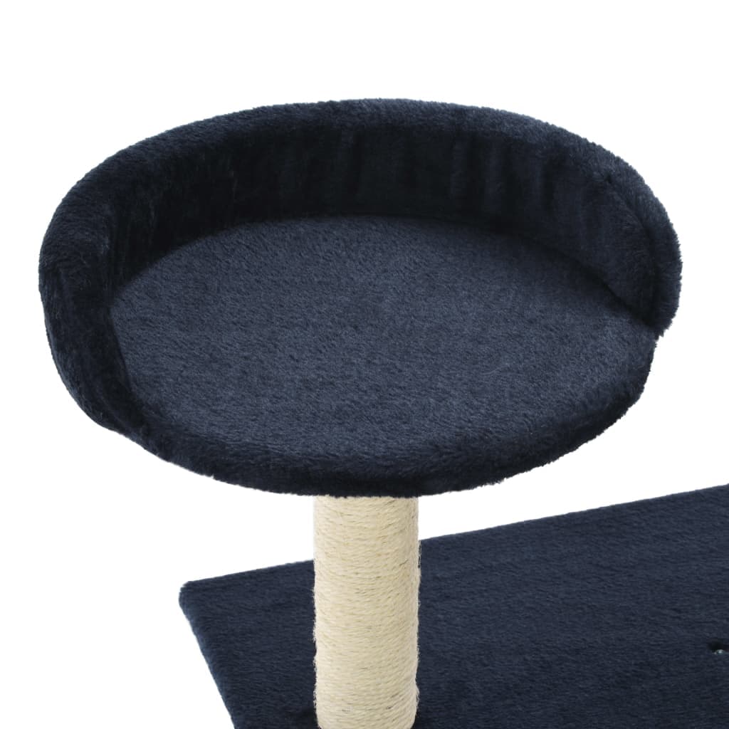 Albero per Gatti con Tiragraffi in Sisal 95 cm Blu Scuro — miniatura 4 di 6