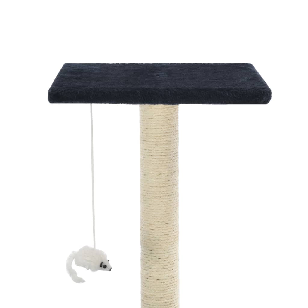 Albero per Gatti con Tiragraffi in Sisal 95 cm Blu Scuro — miniatura 5 di 6