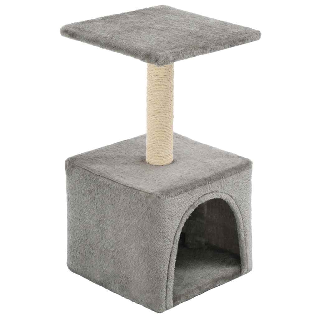 Albero per Gatti con Tiragraffi in Sisal 55 cm Grigio — miniatura 2 di 5