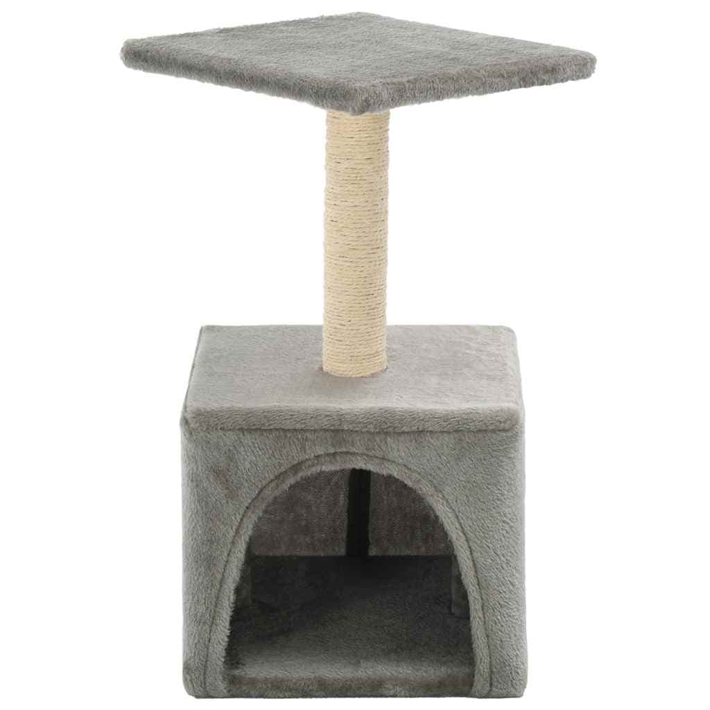 Albero per Gatti con Tiragraffi in Sisal 55 cm Grigio — miniatura 3 di 5