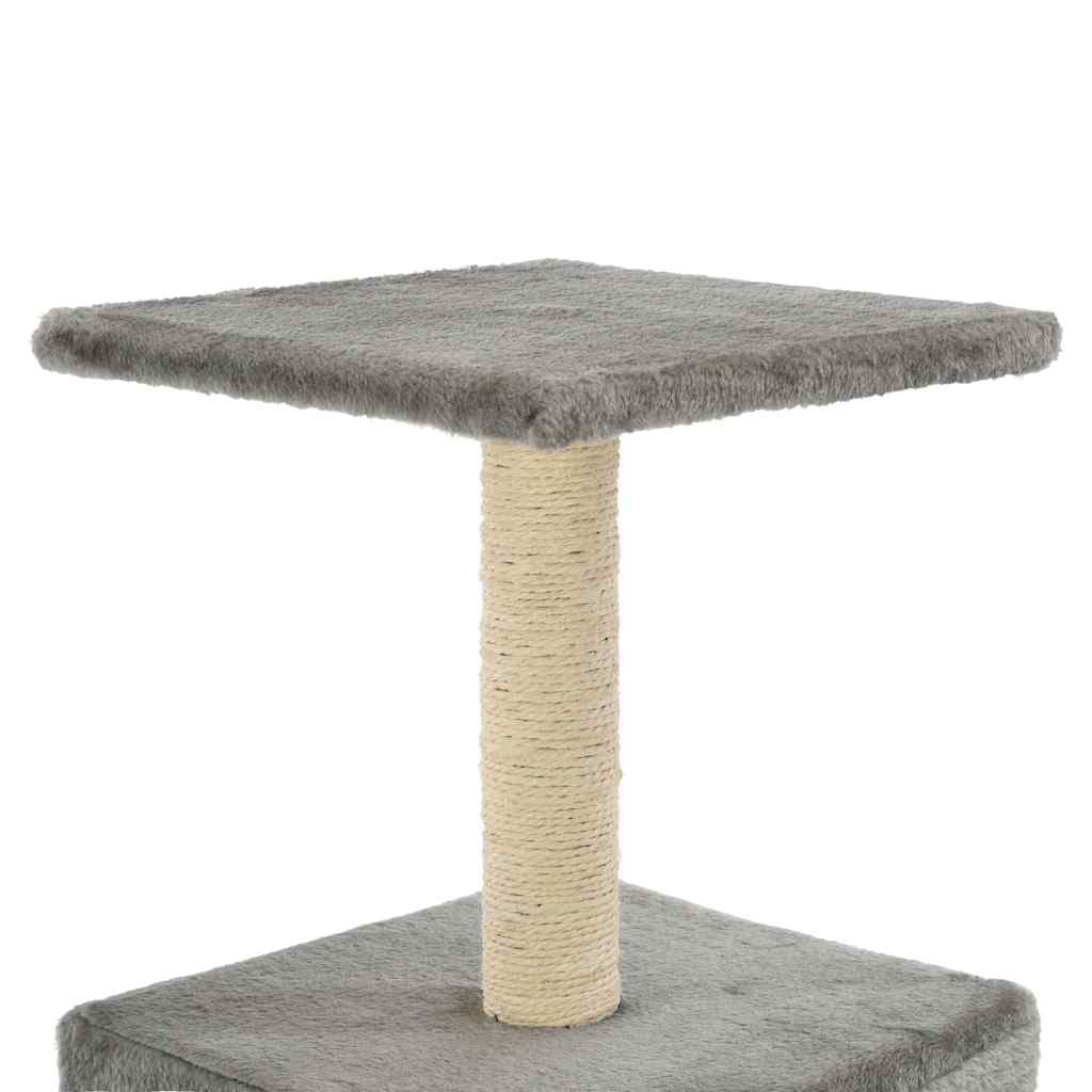 Albero per Gatti con Tiragraffi in Sisal 55 cm Grigio — miniatura 4 di 5