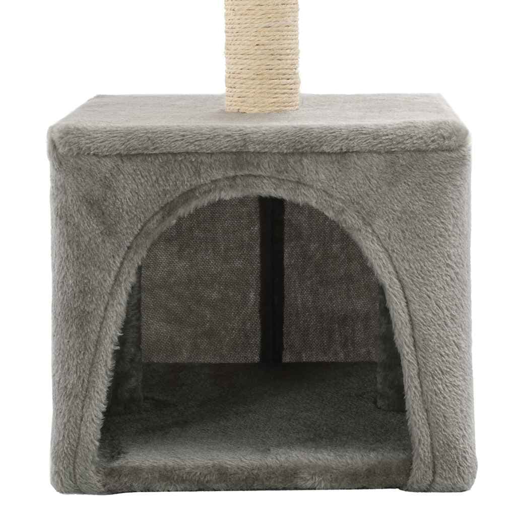 Albero per Gatti con Tiragraffi in Sisal 55 cm Grigio — miniatura 5 di 5