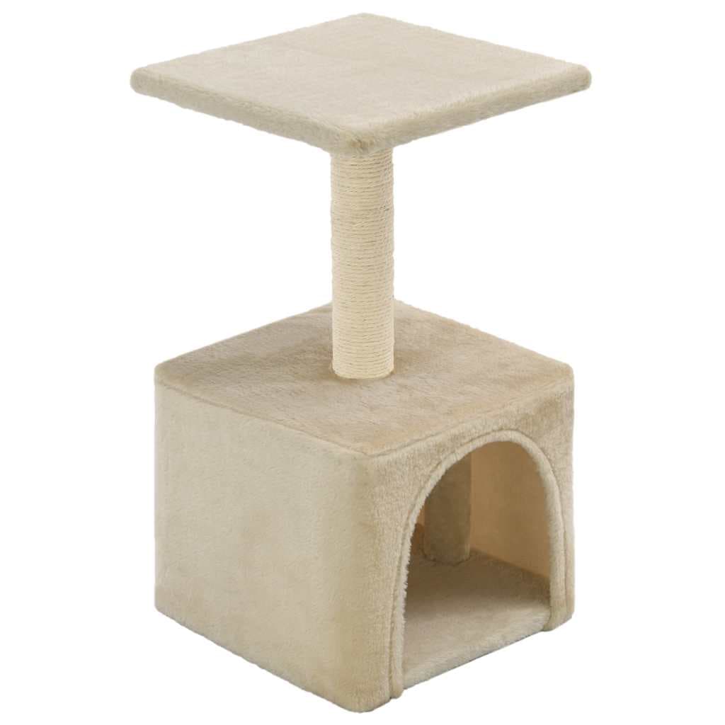 Albero per Gatti con Tiragraffi in Sisal 55 cm Beige — miniatura 2 di 6