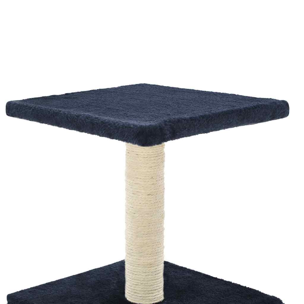 Albero per Gatti con Tiragraffi in Sisal 55 cm Blu Scuro — miniatura 4 di 6