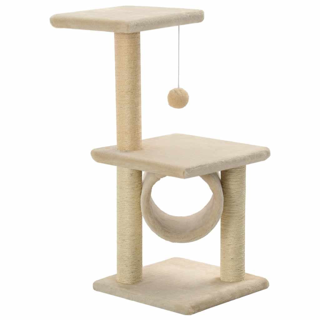 Albero per Gatti con Tiragraffi Sisal 65 cm Beige — miniatura 2 di 4
