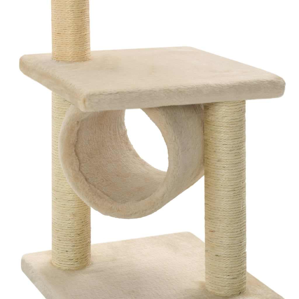 Albero per Gatti con Tiragraffi Sisal 65 cm Beige — miniatura 4 di 4