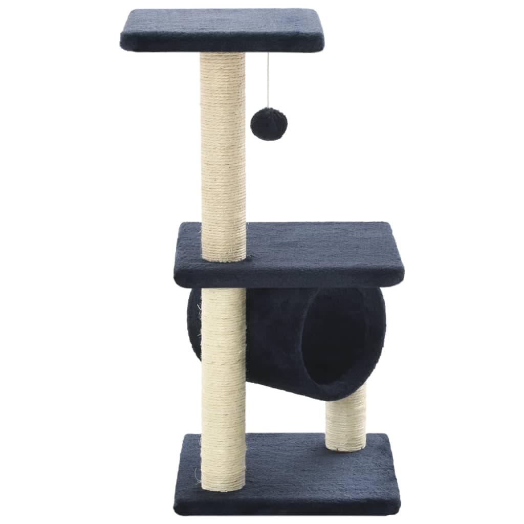 Albero per Gatti con Tiragraffi in Sisal 65 cm Blu Scuro — miniatura 3 di 4