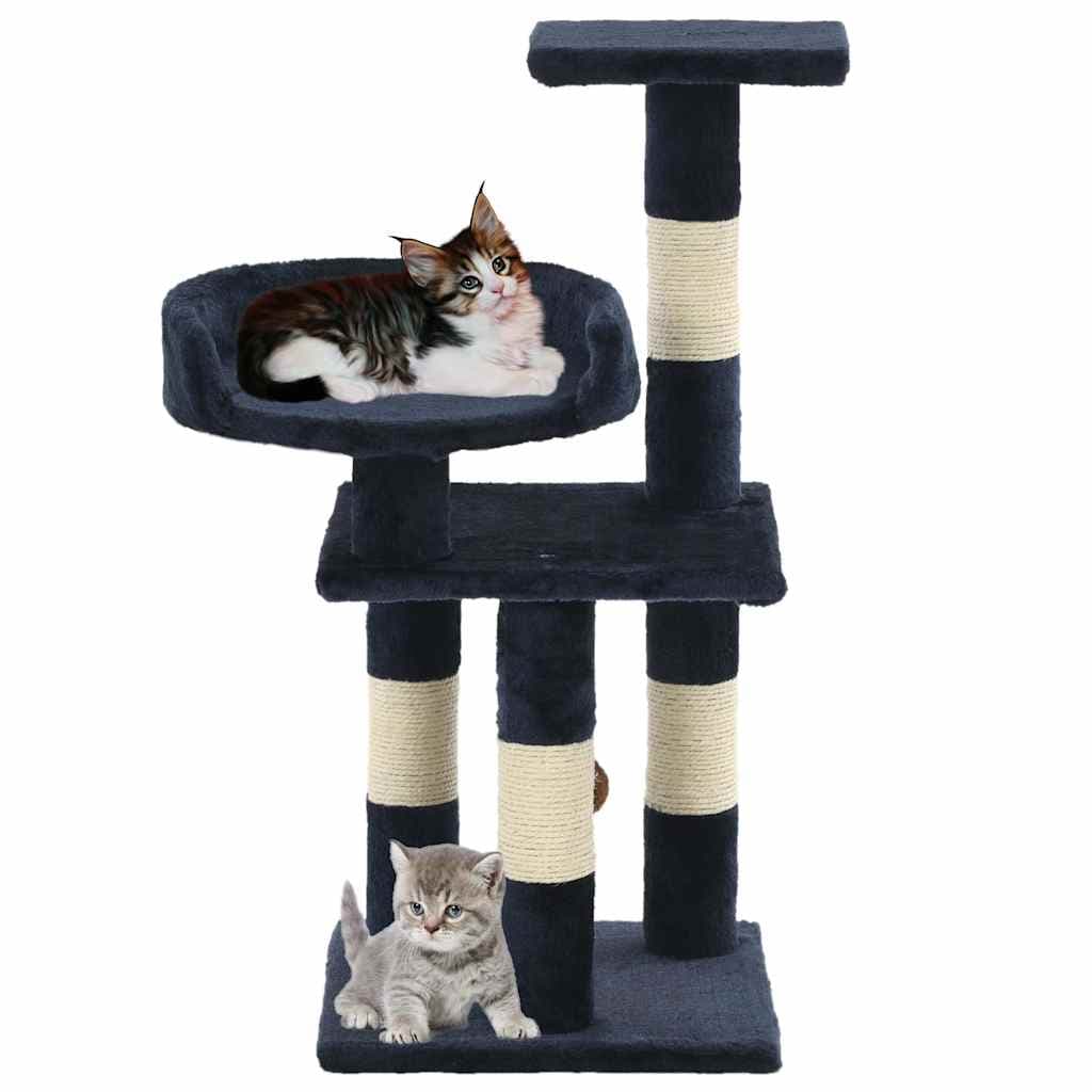 Albero per Gatti con Tiragraffi in Sisal 65 cm Blu — miniatura 1 di 4