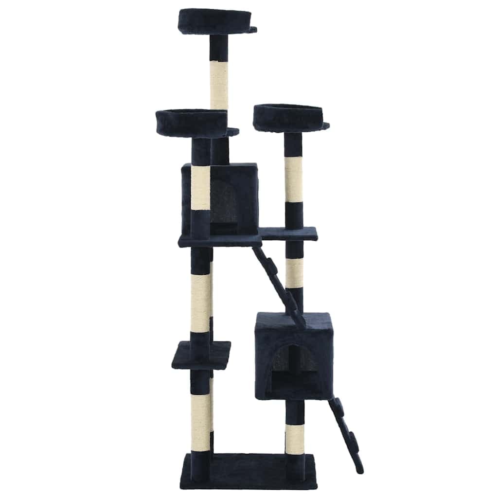 Albero per Gatti con Tiragraffi in Sisal 170 cm Blu — miniatura 2 di 5