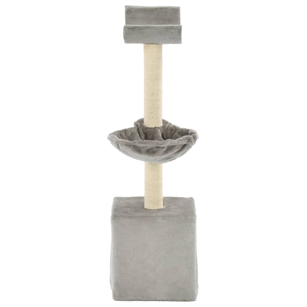 Albero per Gatti con Tiragraffi in Sisal 105 cm Grigio — miniatura 2 di 3