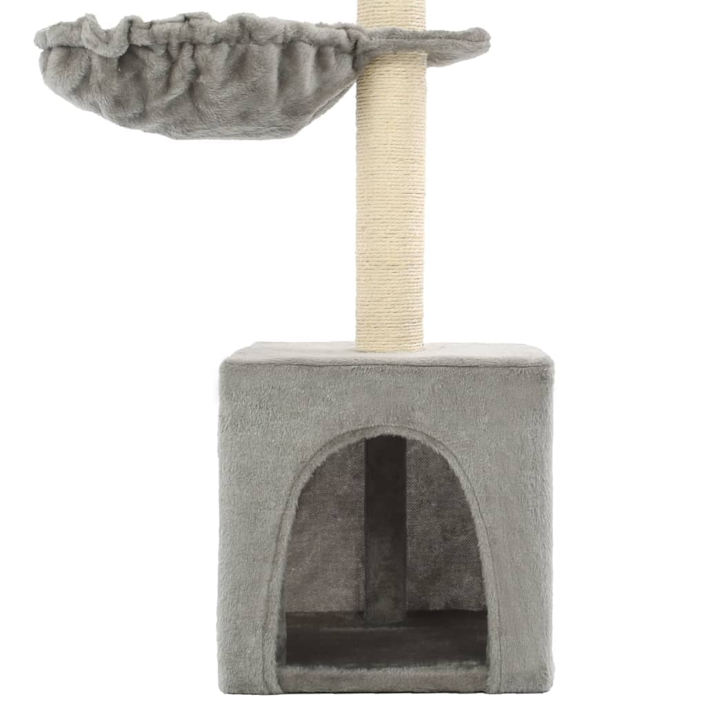 Albero per Gatti con Tiragraffi in Sisal 105 cm Grigio — miniatura 3 di 3