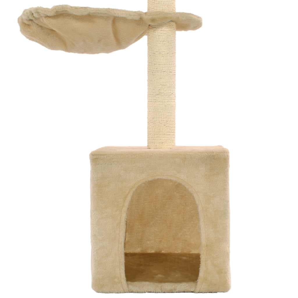 Albero per Gatti con Tiragraffi in Sisal 105 cm Beige — miniatura 3 di 3