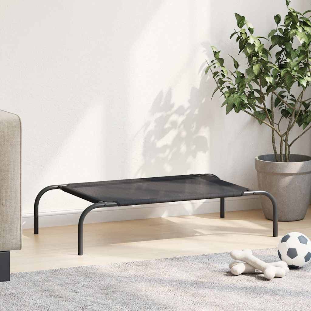 Cuccia per Cani Rialzata Nera S in Textilene — miniatura 3 di 8