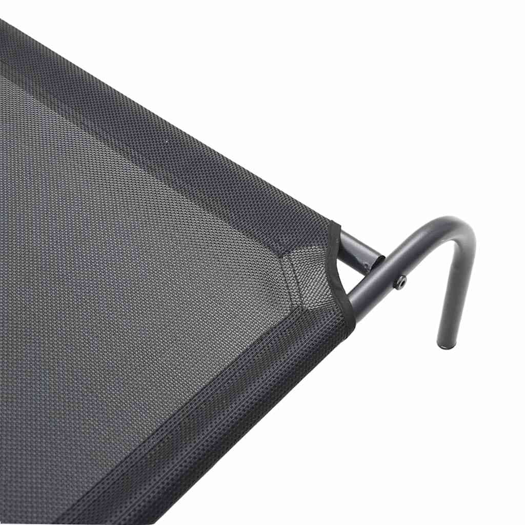 Cuccia per Cani Rialzata Nera L in Textilene — miniatura 6 di 8