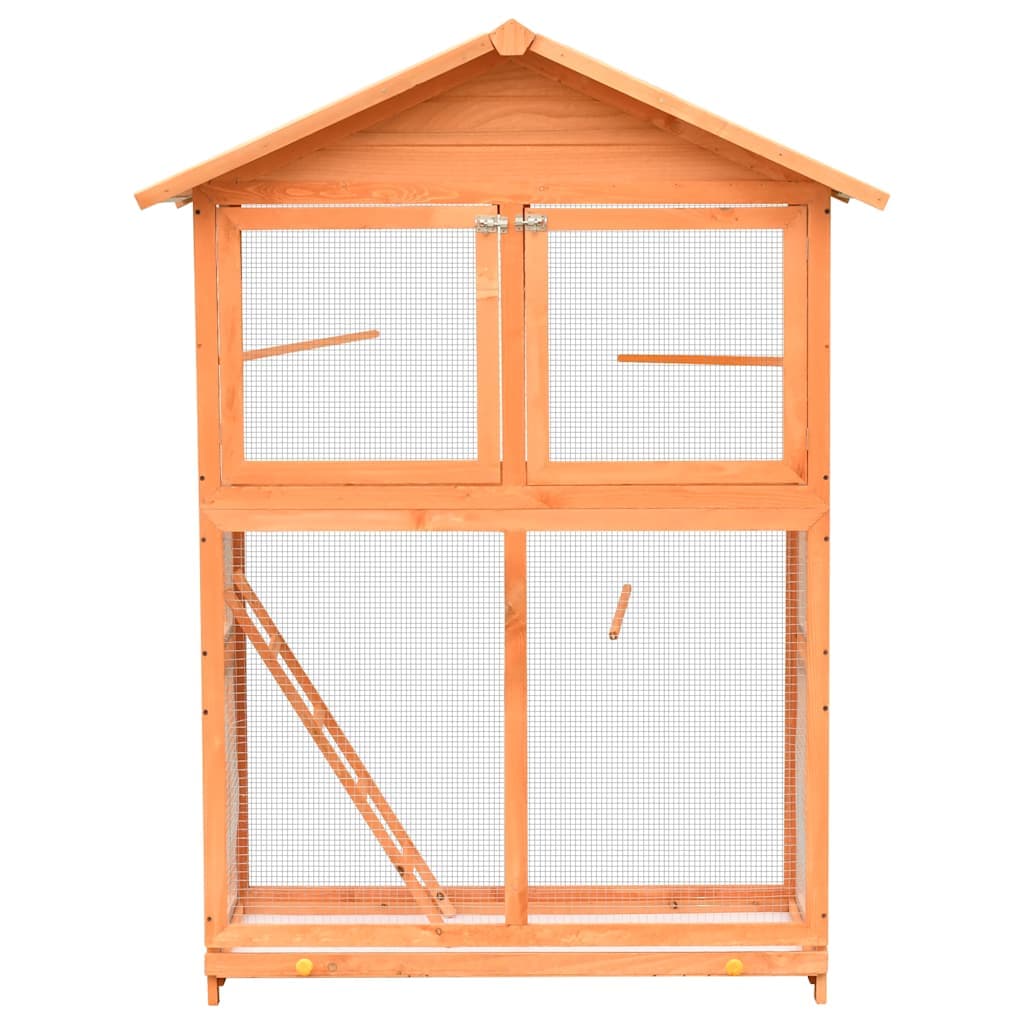 Gabbia per Uccelli in Legno di Pino e Abete 125,5x59,5x164 cm — miniatura 1 di 7