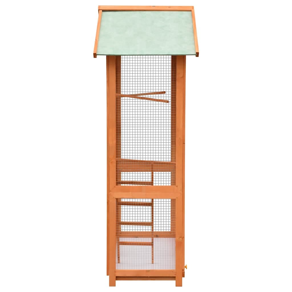 Gabbia per Uccelli in Legno di Pino e Abete 125,5x59,5x164 cm — miniatura 2 di 7