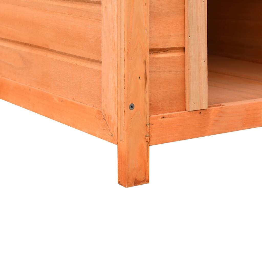 Cuccia per Cani in Legno Massello di Pino e Abete 72x85x82 cm — miniatura 4 di 6