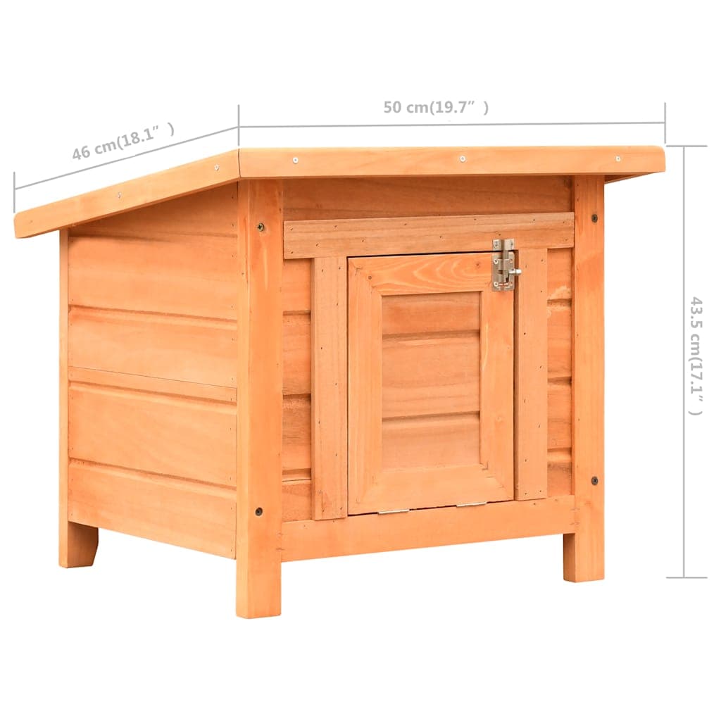 Cuccia per Gatti in Legno di Pino e Abete 50x46x43,5 cm — miniatura 11 di 11