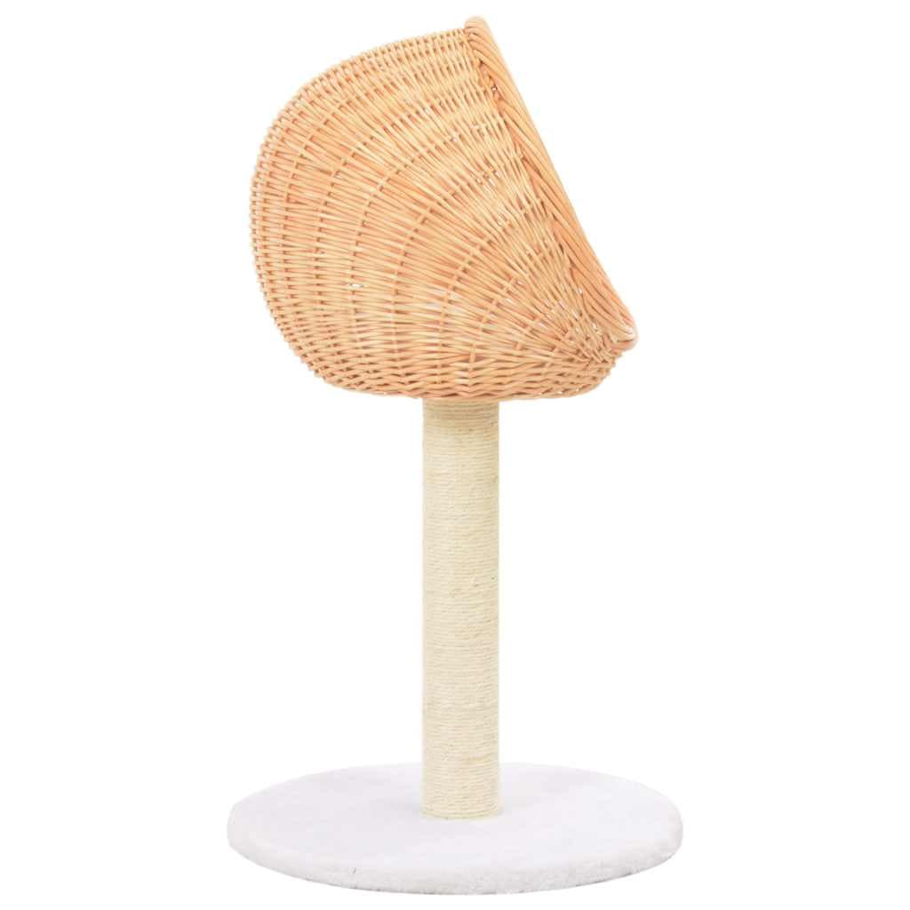 Albero per Gatti in Salice Naturale 73 cm con 1 Cesta — miniatura 2 di 3