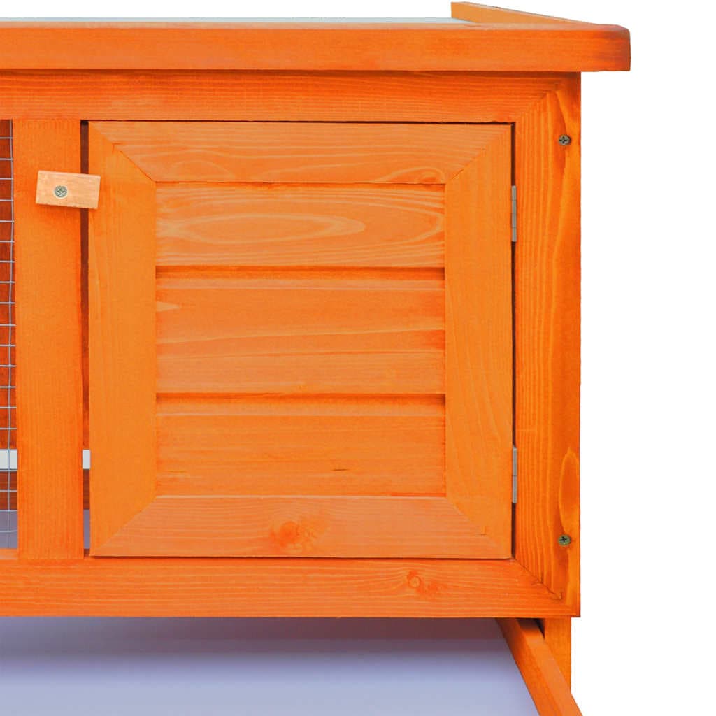 Conigliera all'Aperto Casetta Piccoli Animali 1 Livello Legno — miniatura 2 di 5
