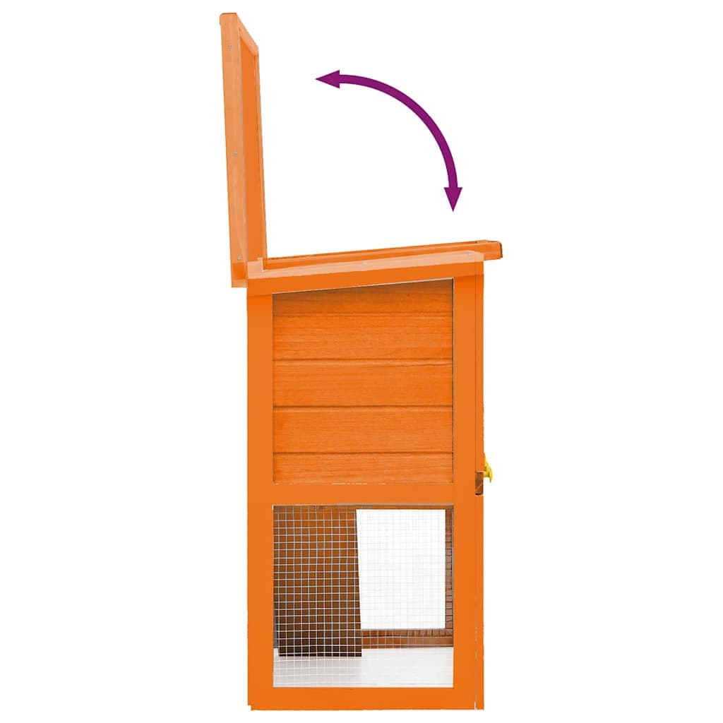 Conigliera all'Aperto Gabbia Piccoli Animali 1 Porta Legno — miniatura 6 di 8