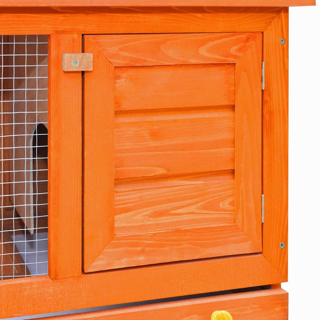 Conigliera all'Aperto Gabbia Piccoli Animali 1 Porta Legno — miniatura 4 di 8