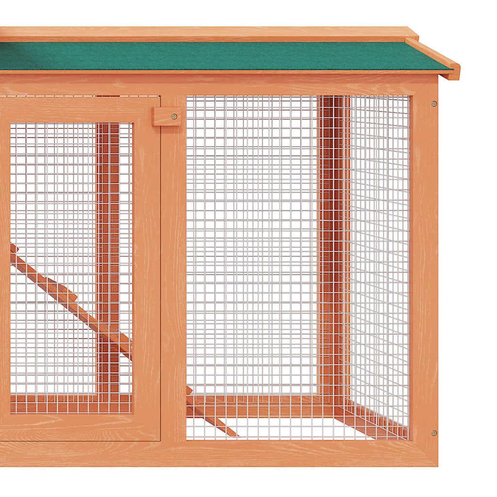 Conigliera all'Aperto Gabbia Animali Piccoli Casetta in Legno — miniatura 5 di 8