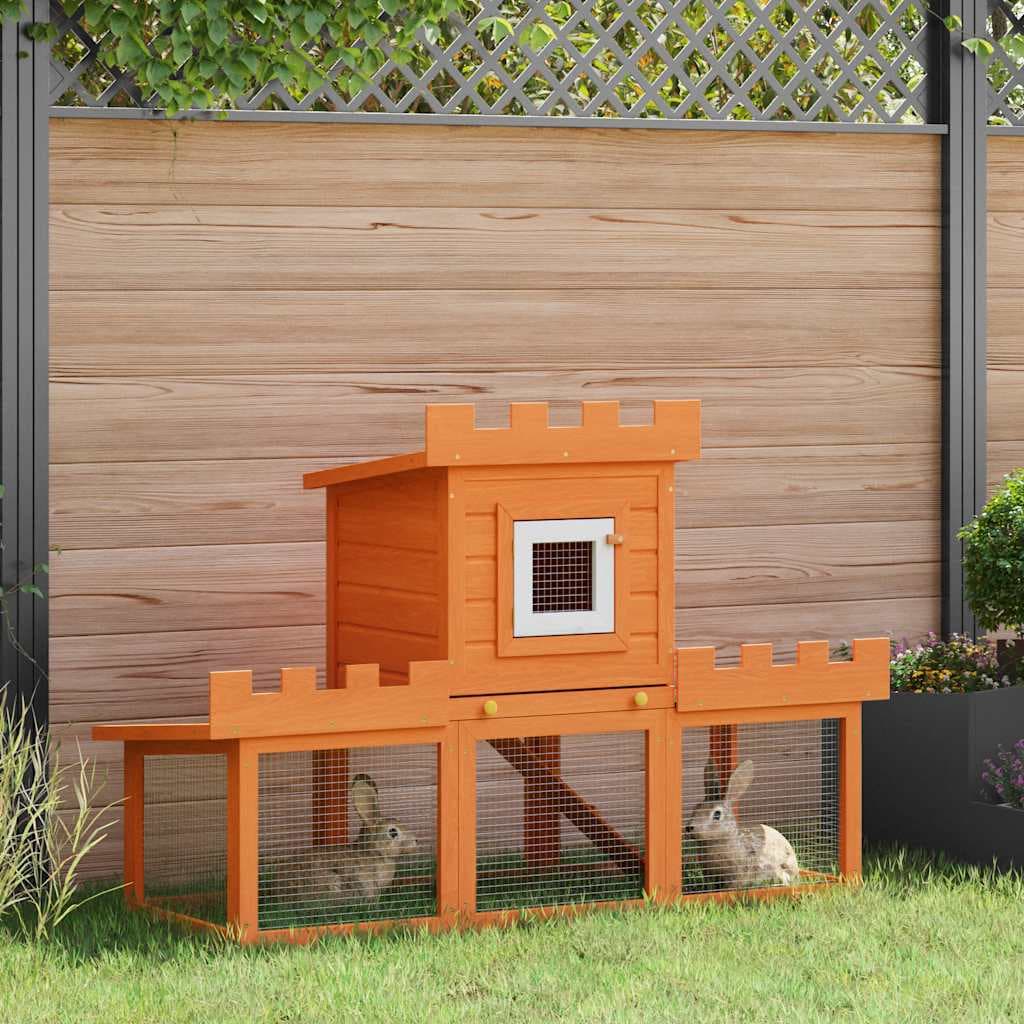 Conigliera all'Aperto Grande Gabbia Animali Piccoli Una Casetta — miniatura 1 di 10