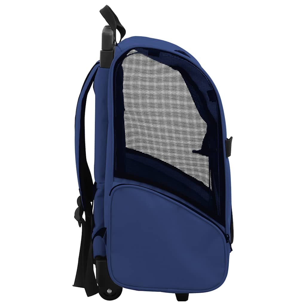 Trolley Trasportino per Animali Pieghevole Multifunzione Blu — miniatura 2 di 6