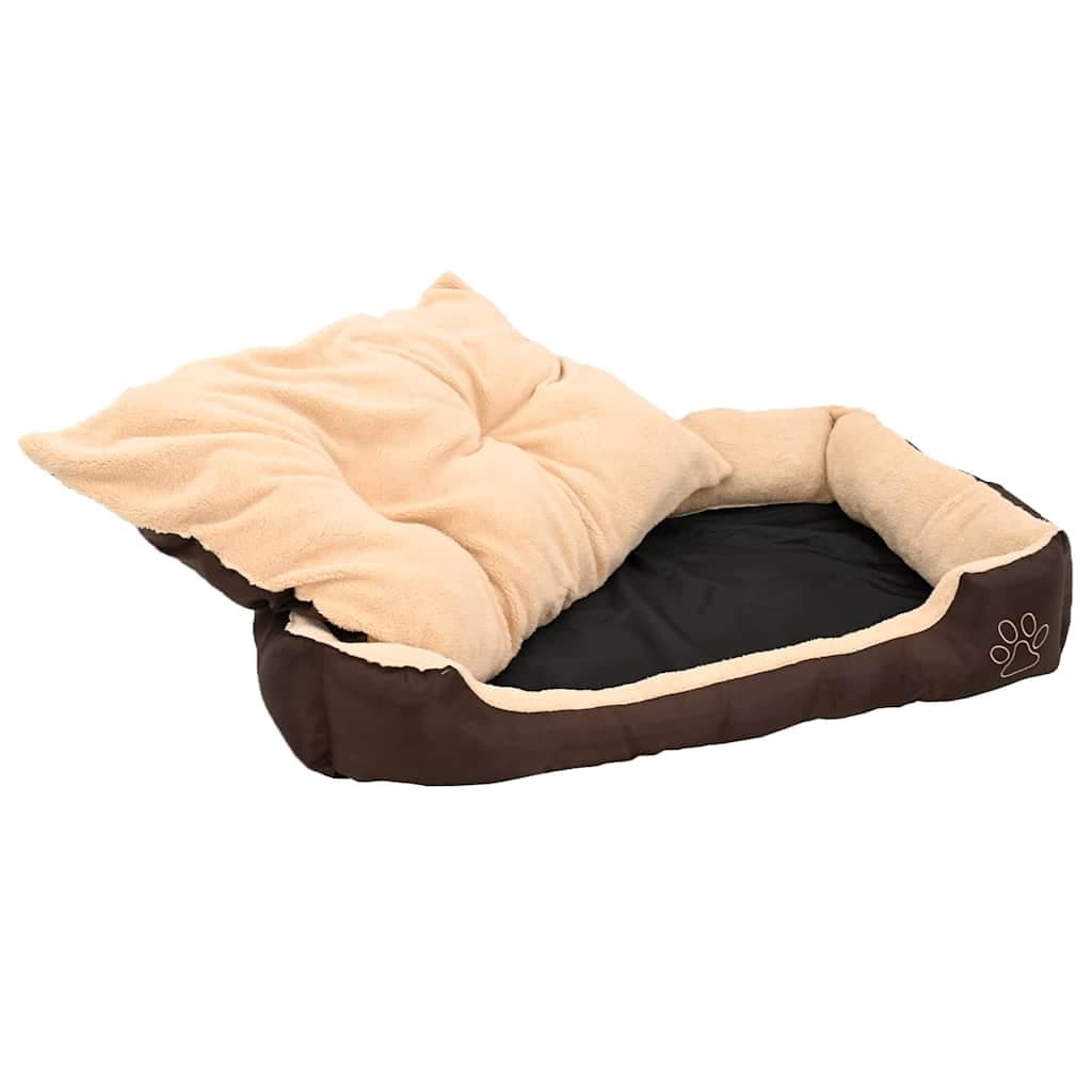 Lettino per Cani Marrone e Beige XXL — miniatura 3 di 6