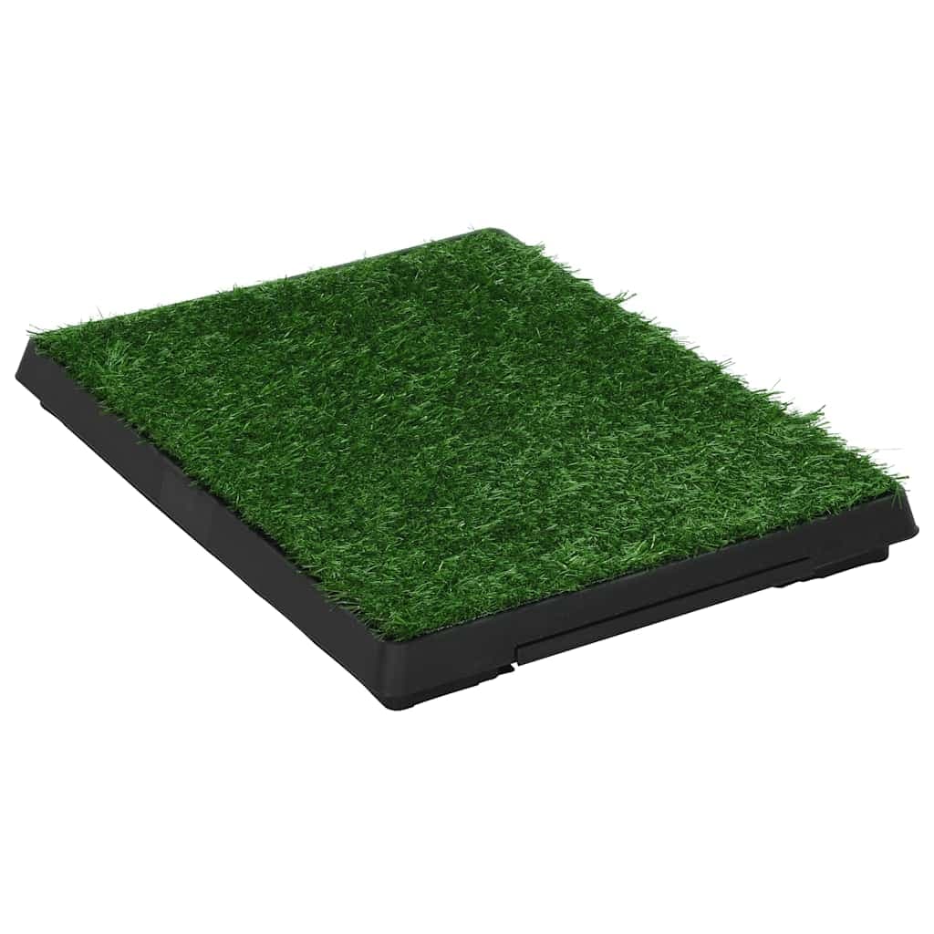Toilette Animali con Vassoio e Prato Finto Verde 63x50x7cm WC — miniatura 2 di 8