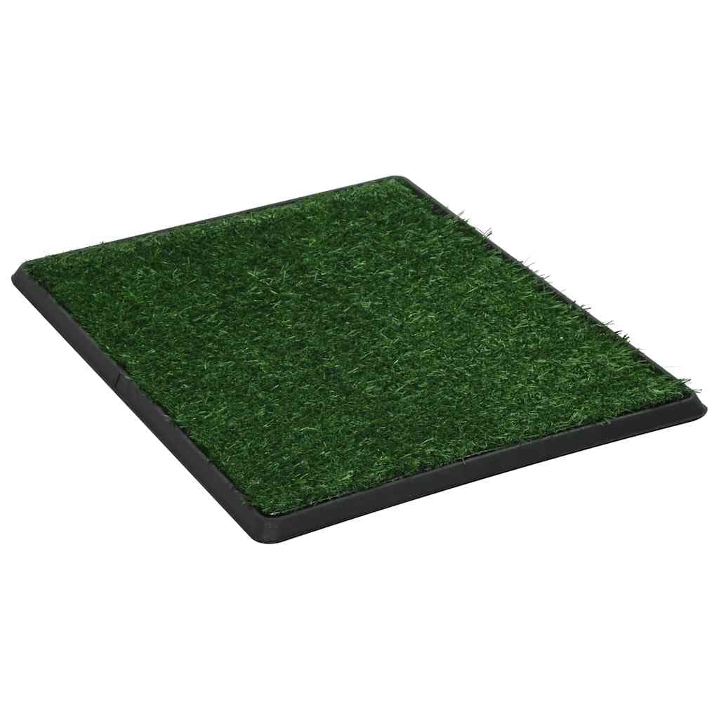 Toilette Animali con Vassoio e Prato Finto Verde 64x51x3cm WC — miniatura 2 di 8
