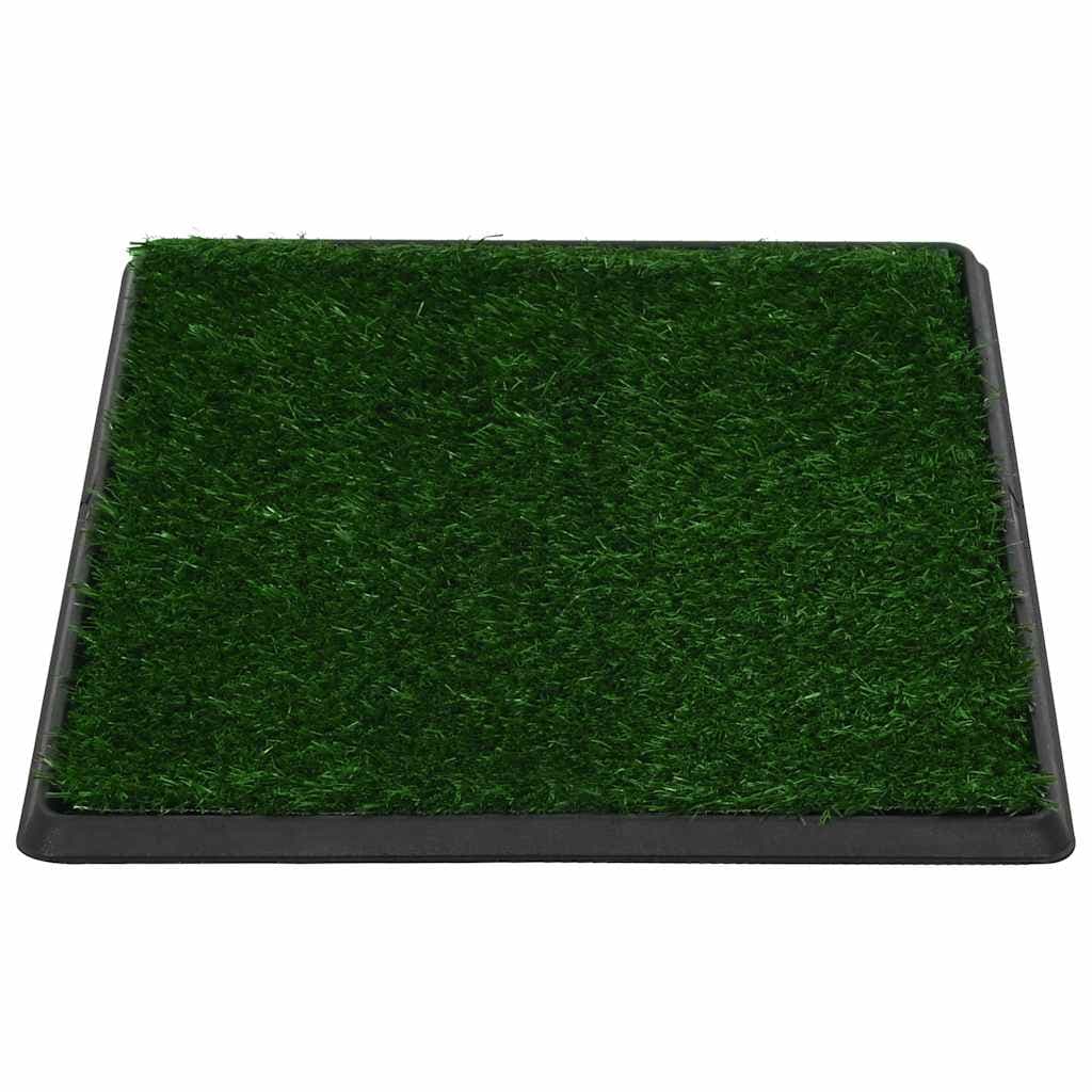 Toilette Animali con Vassoio e Prato Finto Verde 64x51x3cm WC — miniatura 3 di 8