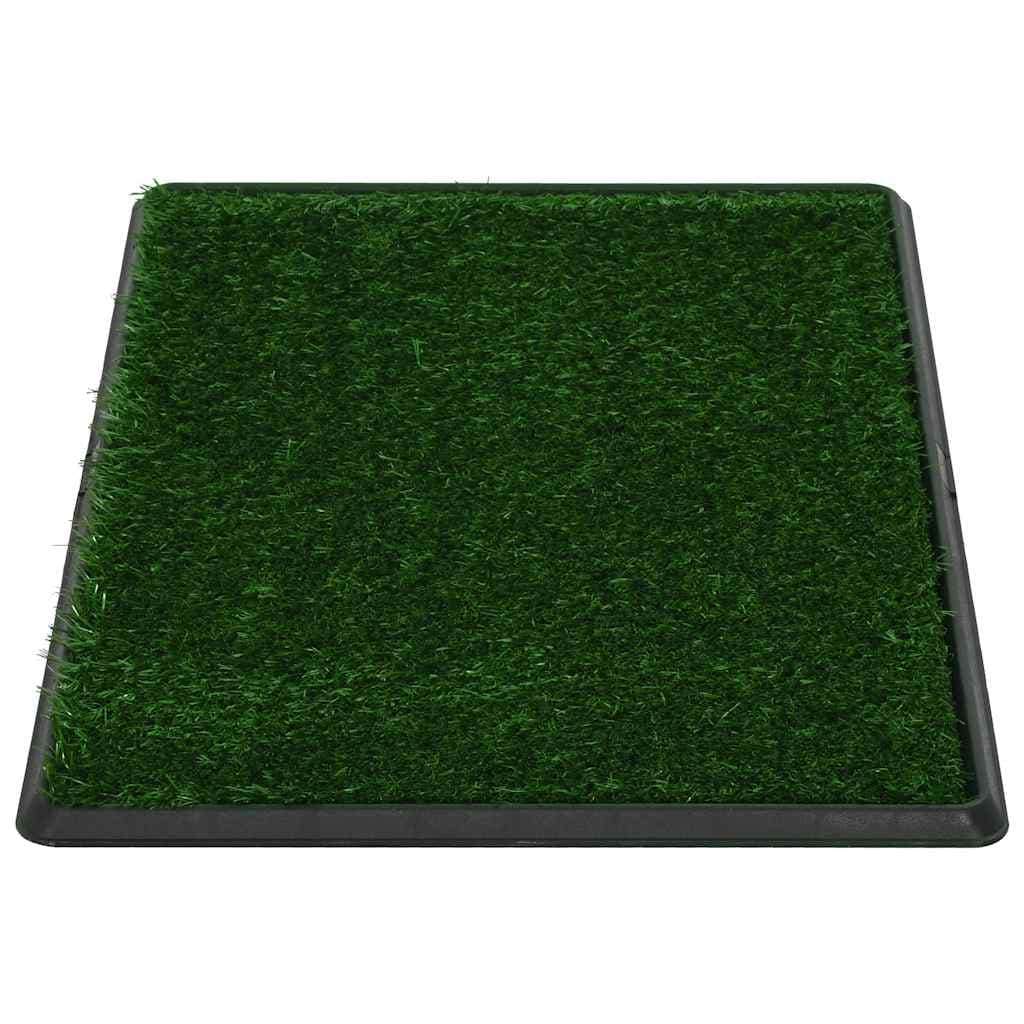 Toilette Animali con Vassoio e Prato Finto Verde 76x51x3cm WC — miniatura 3 di 7