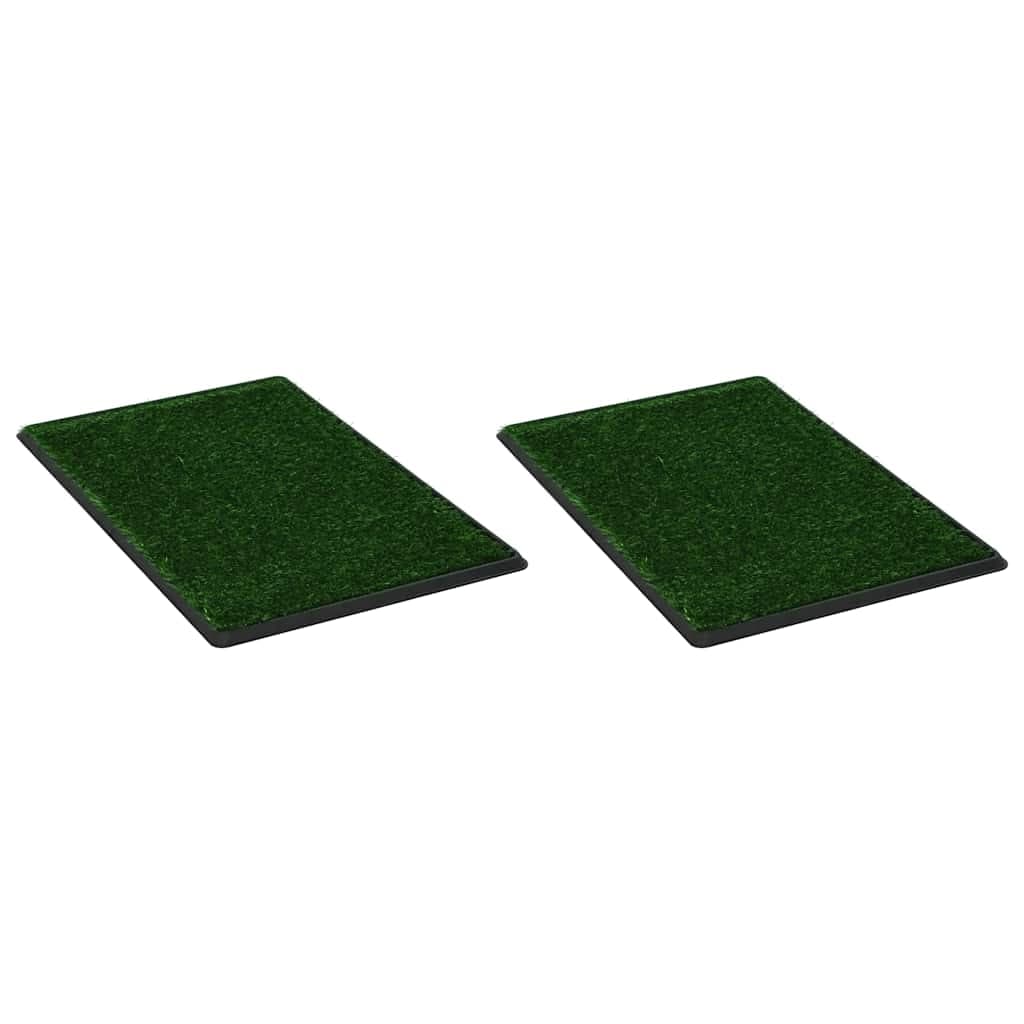 Toilette Animali 2pz Vassoio e Prato Finto Verde 76x51x3cm WC — foto 2 di 8