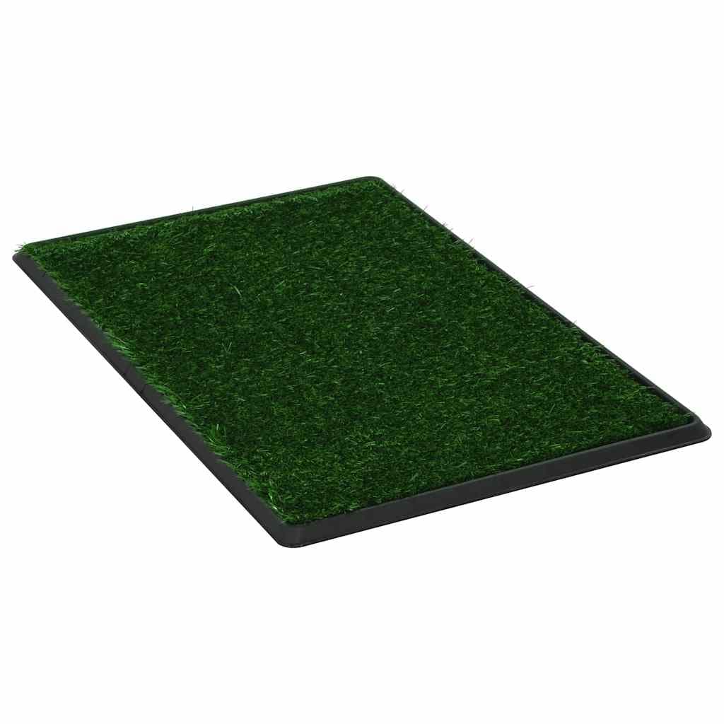 Toilette Animali 2pz Vassoio e Prato Finto Verde 76x51x3cm WC — foto 3 di 8