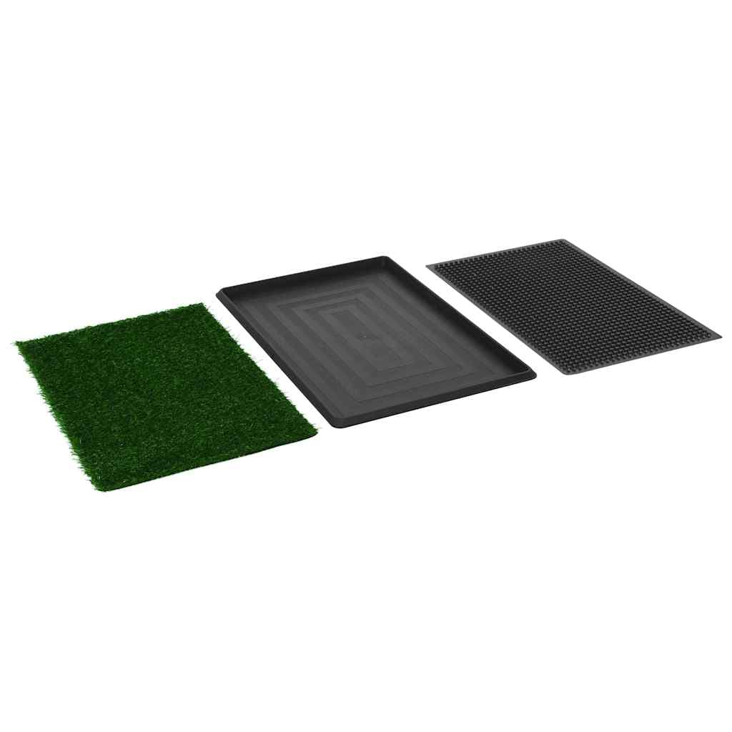 Toilette Animali 2pz Vassoio e Prato Finto Verde 76x51x3cm WC — foto 5 di 8