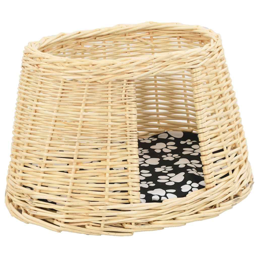 Set Ceste per Gatti con Cuscini 3 pz 47x34x60 cm Salice Naturale — miniatura 7 di 10