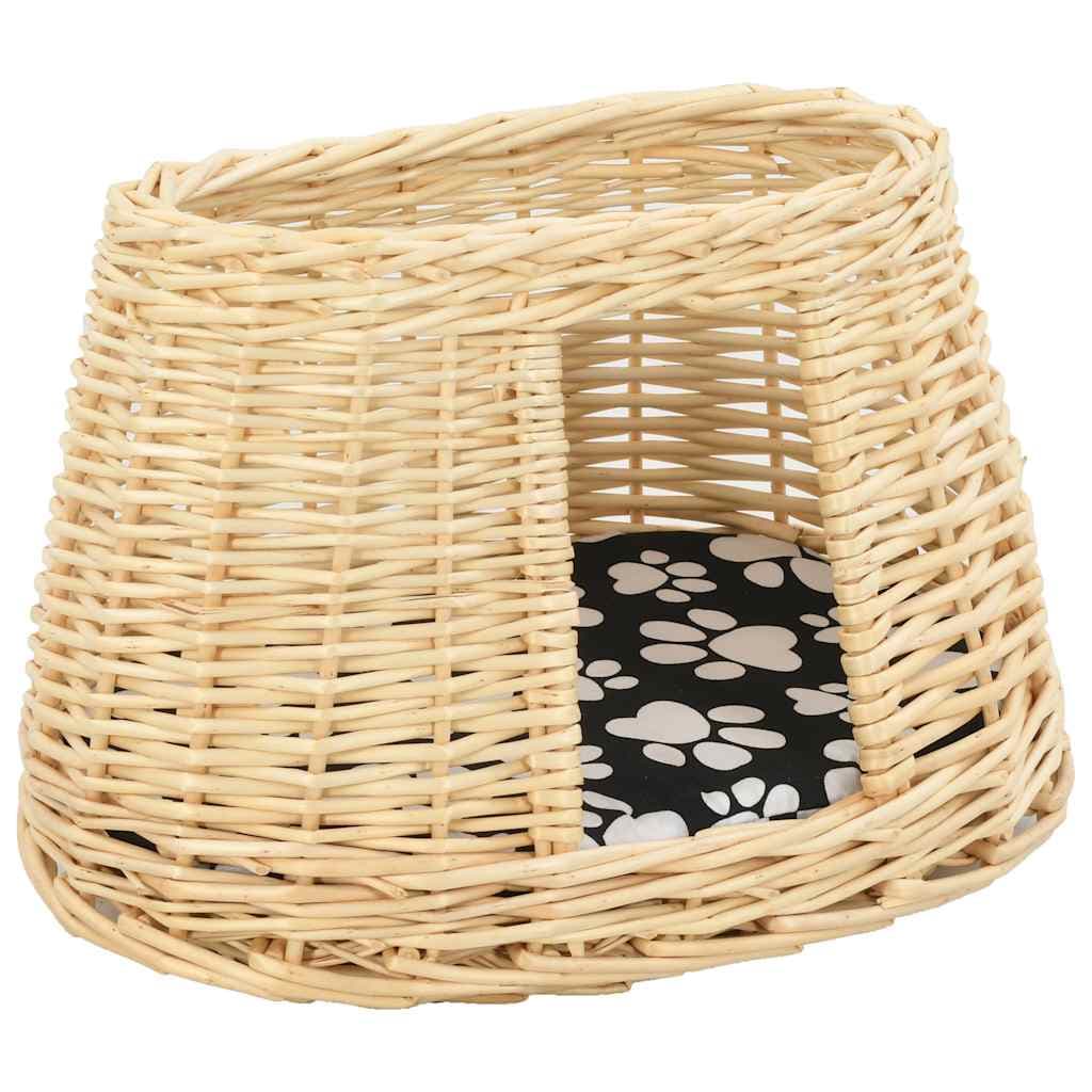 Set Ceste per Gatti con Cuscini 3 pz 47x34x60 cm Salice Naturale — miniatura 8 di 10