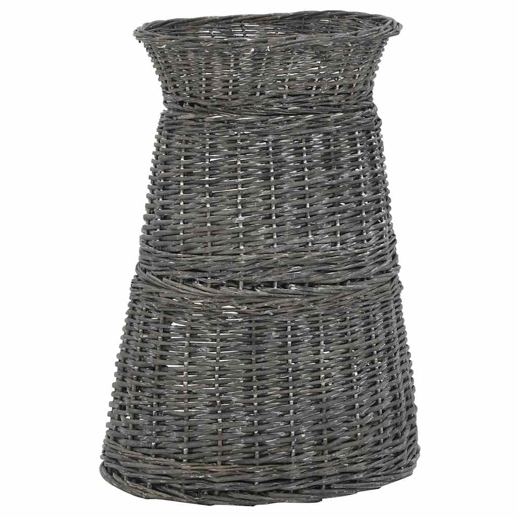 Ceste Gatti con Cuscini Grigio 3pz 47x34x60cm Salice Naturale — miniatura 4 di 10