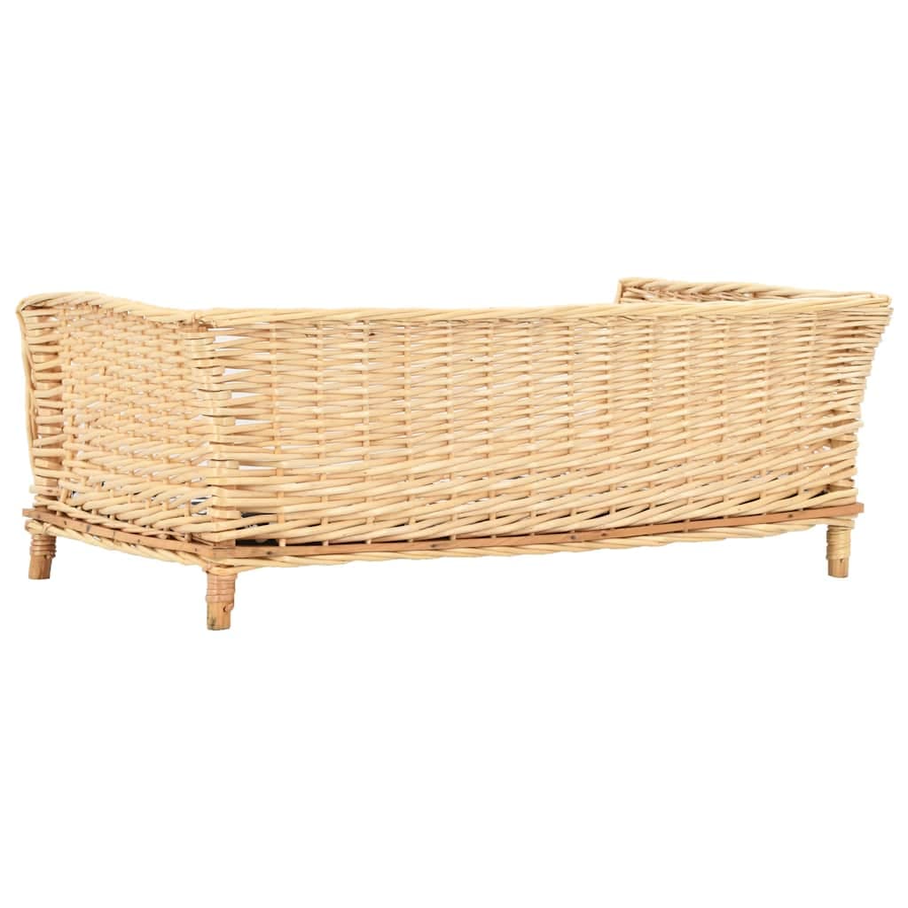 Cesta per Cani con Cuscino 90x54x35 cm Salice Naturale — miniatura 2 di 4