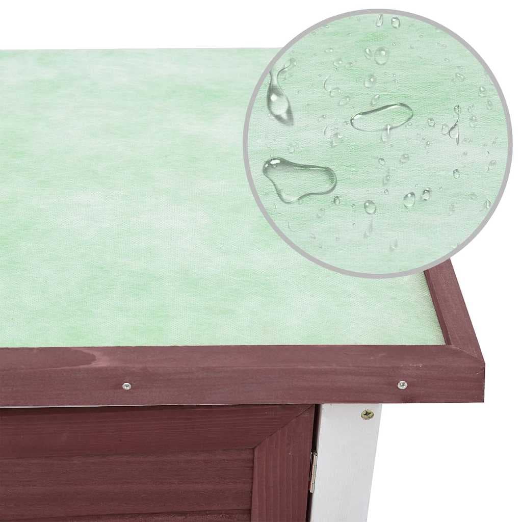 Conigliera per Esterni con 1 Porta Marrone in Legno — miniatura 3 di 7