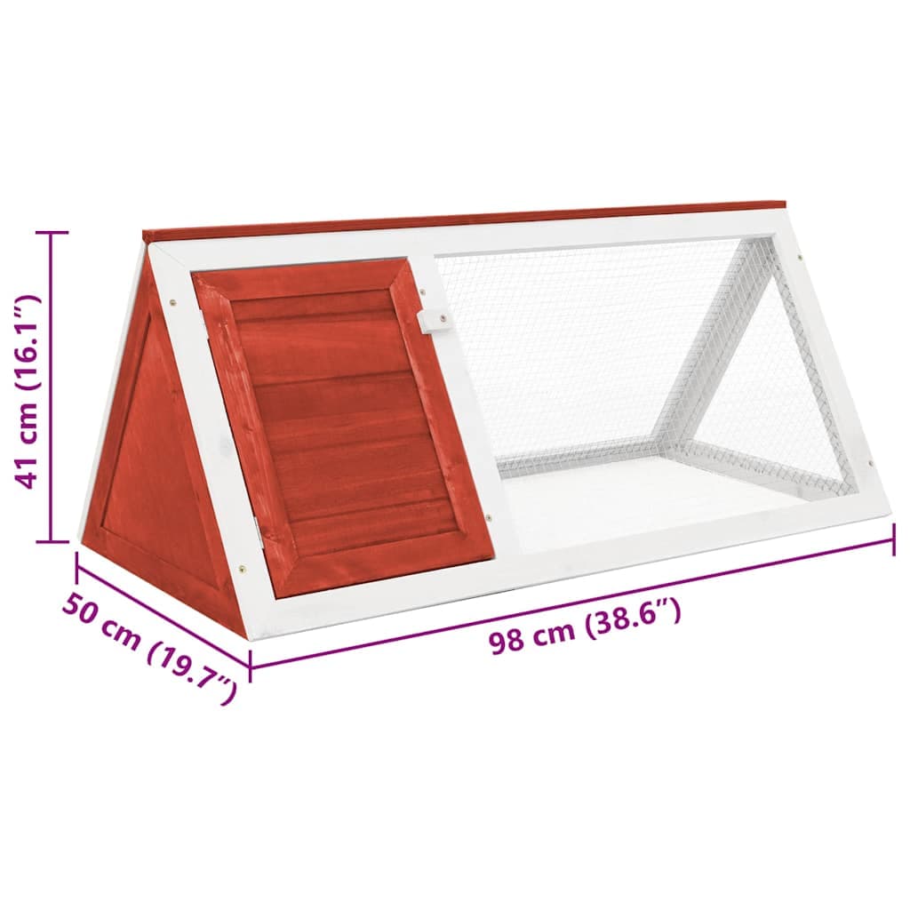 Conigliera in Legno Rossa — miniatura 3 di 4