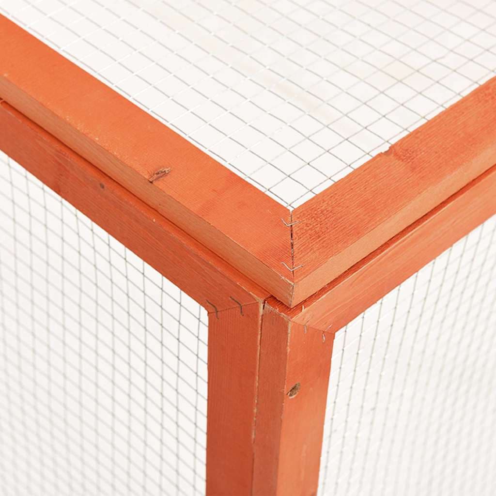 Conigliera 124x120x60 cm in Legno Massello di Abete — miniatura 3 di 6