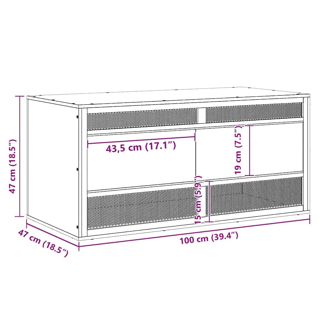 Terrario in Legno Multistrato 100x47x47 cm — miniatura 6 di 7