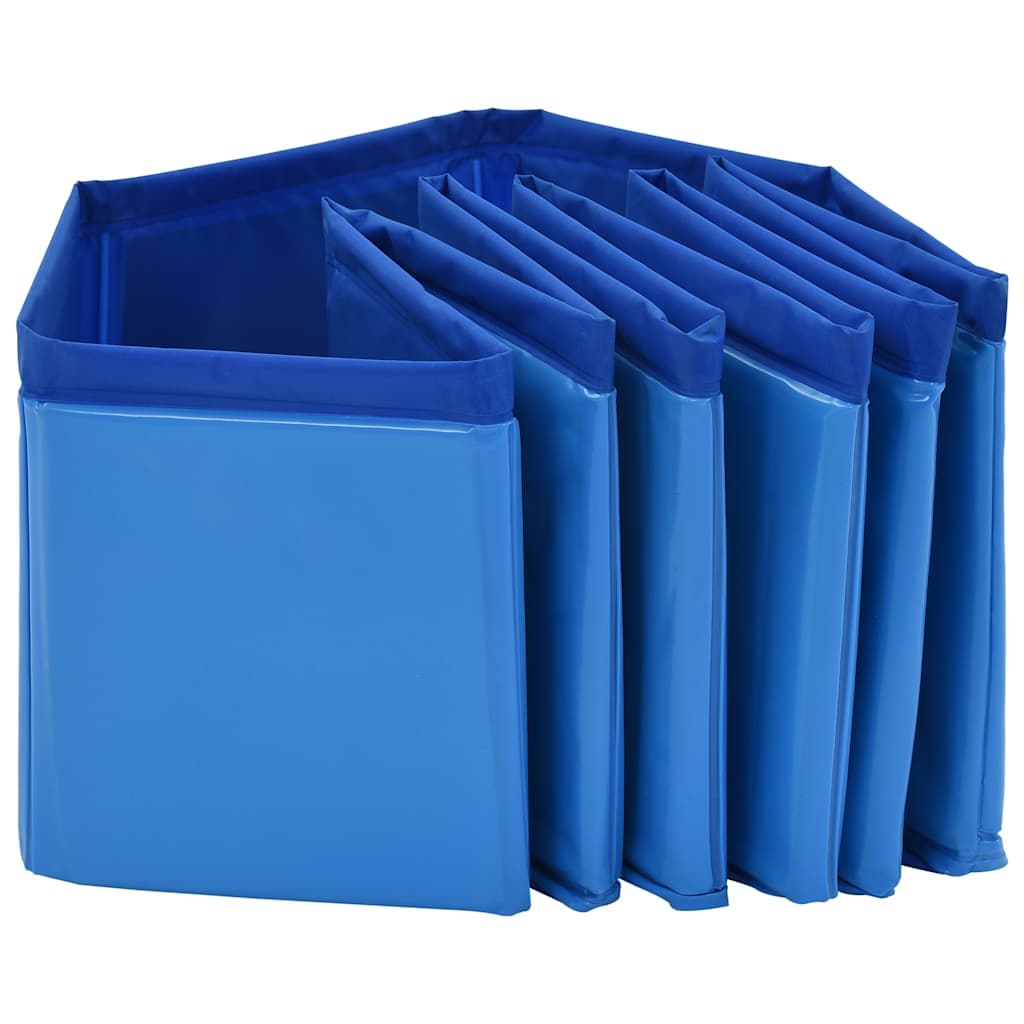 Piscina per Cani Pieghevole Blu 80x20 cm in PVC — foto 4 di 10